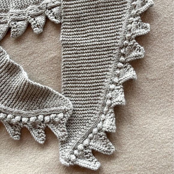 Hand Knit Woolen Scarf - Picture 3 of 6